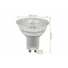 Bombilla LED GU10, 8W, 24º, SMD1A1A, 1200lm, CRI 98, regulable