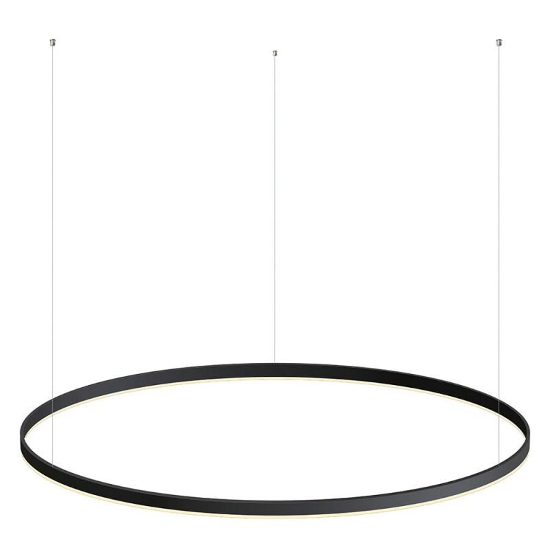 Luminaria colgante RING 75W, Ø1200mm, negro