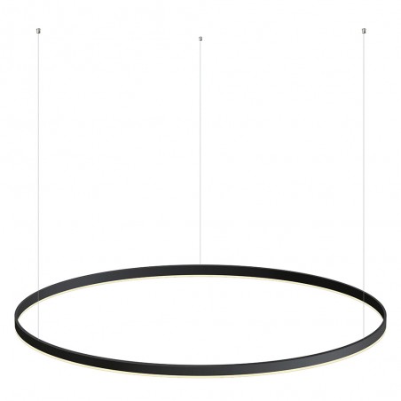 Luminaria colgante RING 75W, Ø1200mm, negro
