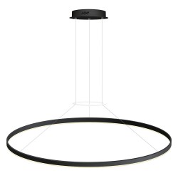 Luminaria colgante RING 75W, Ø1200mm, negro