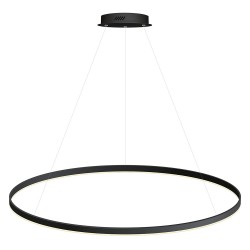 Luminaria colgante RING 75W, Ø1200mm, negro