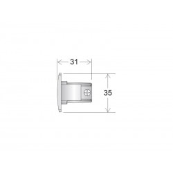 MAGNETIC TRACK ROUND Conector I interno