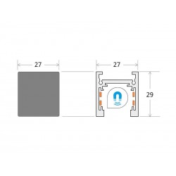 MAGNETIC TRACK ROUND Conector I interno