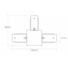 MAGNETIC TRACK ROUND Conector I interno