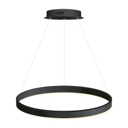 Luminaria colgante RING 37W, Ø600mm, negro