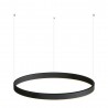 Luminaria colgante RING 37W, Ø600mm, negro