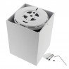 PROLUX Suspend Housing Square 135, lámpara de techo blanca