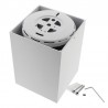 PROLUX Suspend Housing Square 135, lámpara de techo blanca