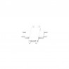 Conector X Carril SLIM Magnetic 48V, blanco