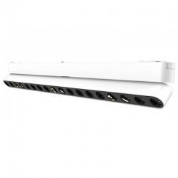 Foco carril SNOW SLIM Magnetic 378mm Basculante, 48V, 18W, 24º, blanco