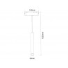 Foco Suspend SLIM Magnetic 48V, 12W, 24º, blanco