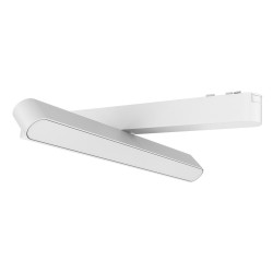 Foco carril SNOW SLIM 252mm Basculante 48V, 12W, 90º, blanco