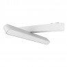 Foco carril SNOW SLIM 252mm Basculante 48V, 12W, 90º, blanco