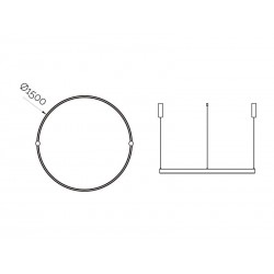 Carril ROUND 48V, Ø1500mm