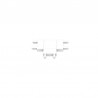 Conector T Carril SLIM 48V, blanco