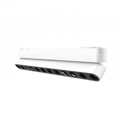 Foco carril SNOW SLIM Magnetic 252mm Basculante, 48V, 12W, 24º, blanco