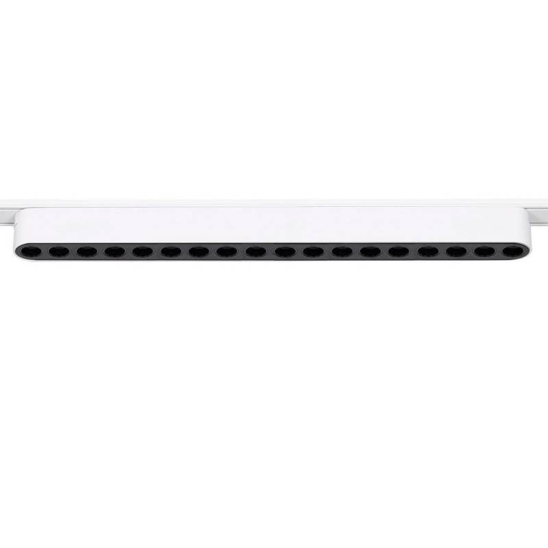 Foco carril SNOW SLIM Magnetic 378mm, 48V, 18W, 24º, UGR16, blanco