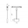 GRILLE Pendant FLEX 48V, 6W, 30º, 326mm