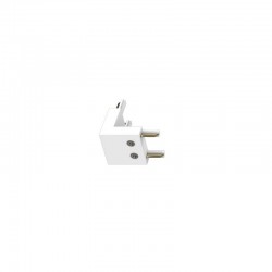 Conector L vertical Carril SLIM Magnetic 48V, blanco
