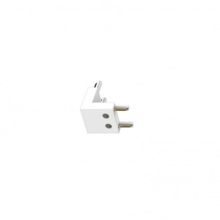 Conector L vertical Carril SLIM Magnetic 48V, blanco