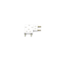 Conector L Carril SLIM Magnetic 48V, blanco