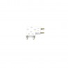 Conector L Carril SLIM Magnetic 48V, blanco