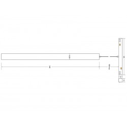 TUBE Pendant FLEX 48V, 15W, 360º, 1m