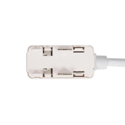 Conector doble 130mm Carril SLIM Magnetic 48V, blanco