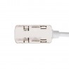 Conector doble 130mm Carril SLIM Magnetic 48V, blanco