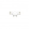 Conector T Carril SLIM Magnetic 48V, blanco