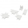 Conector L vertical Carril SLIM Magnetic 48V, blanco