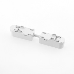 Conector doble 130mm Carril SLIM Magnetic 48V, blanco