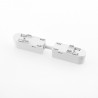 Conector doble 130mm Carril SLIM Magnetic 48V, blanco