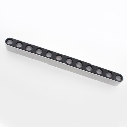 Foco carril SNOW SLIM 252mm 48V, 12W, 24º, UGR16, blanco