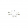 Conector X Carril SLIM Magnetic 48V, blanco