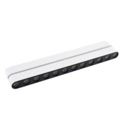 Foco carril SNOW SLIM Magnetic 252mm Basculante, 48V, 12W, 24º, blanco