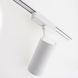 Foco carril SPOT SLIM Magnetic, 48V, 12W, 10-55º ajustable, blanco