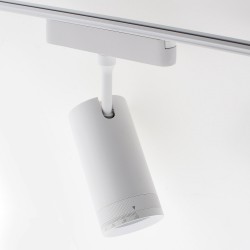 Foco carril SPOT SLIM Magnetic, 48V, 18W, 10-55º ajustable, blanco