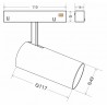 MAGNETIC TRACK ROUND Conector I interno