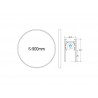 TUBE Pendant FLEX 48V, 15W, 360º, 1m