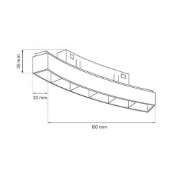 TUBE Pendant FLEX 48V, 15W, 360º, 1m