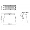 Proyector pared Led WALL con sensor, 70W