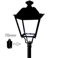 Soporte de acoplamiento para columna Farola LED - 70mm