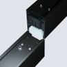 Conector angular METRO, ampliable, 9W, 90º, 3CCT, negro