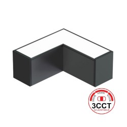 Conector angular METRO, ampliable, 9W, 90º, 3CCT, negro