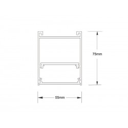 Conector angular METRO, ampliable, 9W, 90º, 3CCT, negro