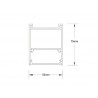 Conector angular METRO, ampliable, 9W, 90º, 3CCT, negro