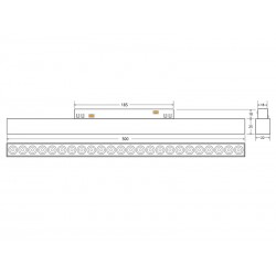 TUBE Pendant FLEX 48V, 15W, 360º, 1m