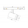 MAGNETIC TRACK ROUND Conector I interno