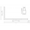 TUBE Pendant FLEX 48V, 15W, 360º, 1m